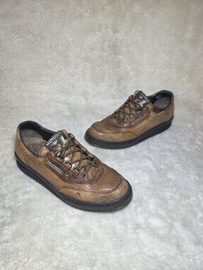 Vintage Mephisto Runoff Leather Comfort Walking Shoes Brown Mens Size 8.5 US 6 E